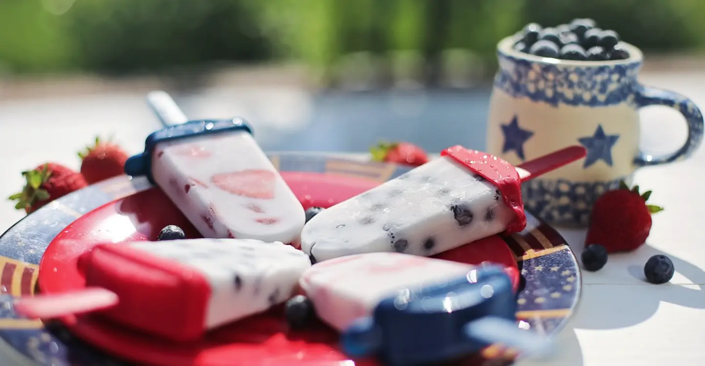 Fruit & Yogurt Frozen Pops - Enjoy these quick easy frozen delights!