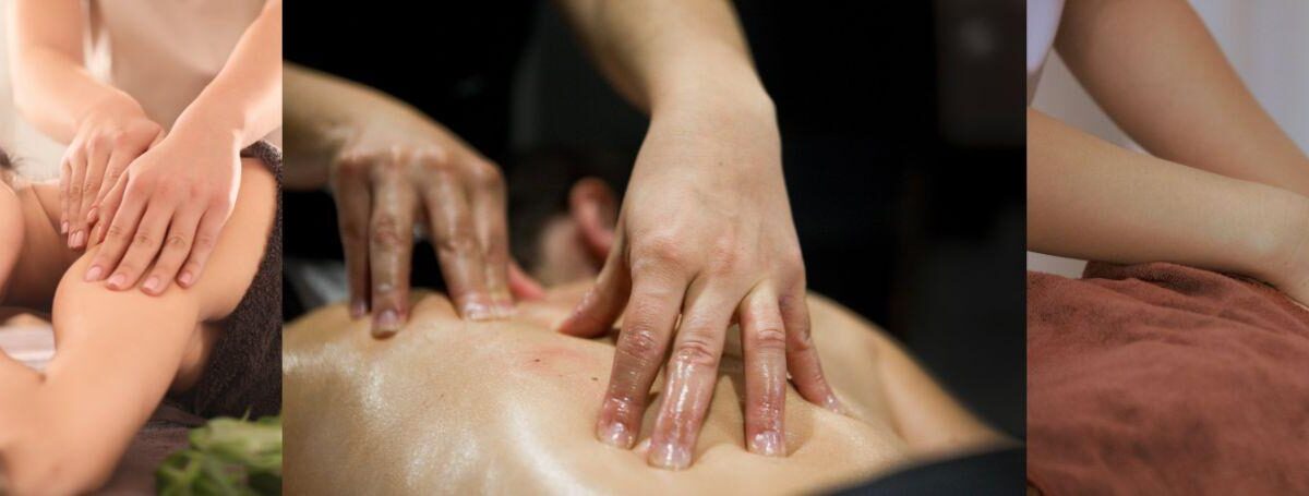 Massage therapy session at Sparkle Health