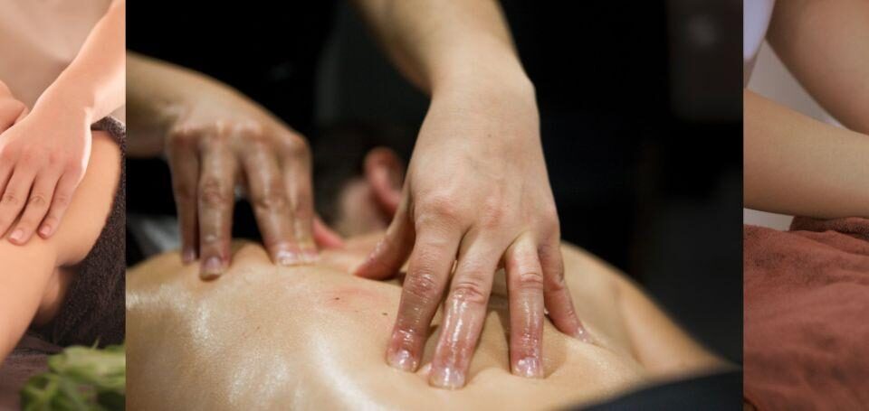 Massage therapy session at Sparkle Health