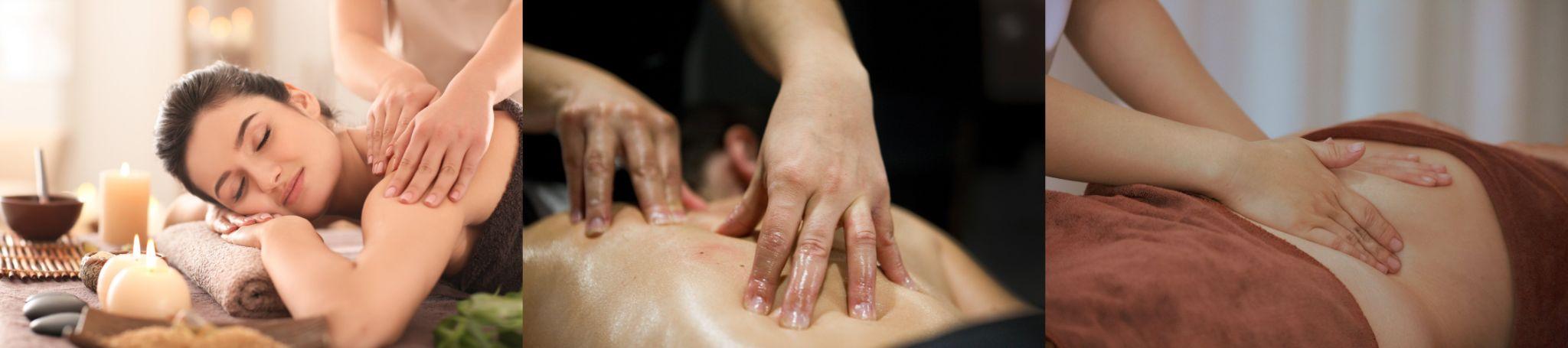 Massage therapy session at Sparkle Health